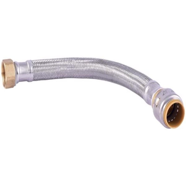 Sharkbite SharkBite 3/4 in. Push Fit X 3/4 in. D FIP 24 in. Stainless Steel Supply Line UR3088FX24 - main